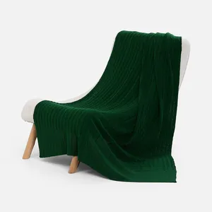 Плед Tressa, темно-зеленый заказать онлайн со своим дизайном в РПК КБ с доставкой и скидками