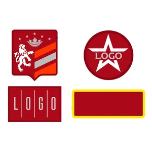 Шеврон из габардина Gabo M, красный заказать онлайн со своим дизайном в РПК КБ с доставкой и скидками