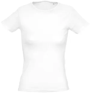 Футболка женская Miami 170, белая заказать онлайн со своим дизайном в РПК КБ с доставкой и скидками