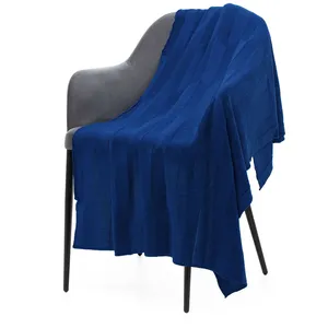 Плед Rombus, темно-синий (кобальт) заказать онлайн со своим дизайном в РПК КБ с доставкой и скидками