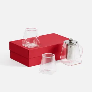 Чайный набор Quadroni в красной коробке заказать онлайн со своим дизайном в РПК КБ с доставкой и скидками