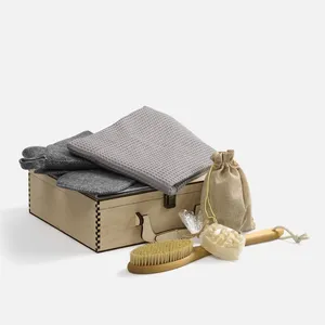 Банный набор Great Heat Therapy, мужской, светло-серый заказать онлайн со своим дизайном в РПК КБ с доставкой и скидками