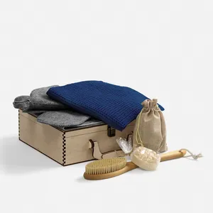 Банный набор Great Heat Therapy, мужской, темно-синий заказать онлайн со своим дизайном в РПК КБ с доставкой и скидками