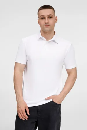 Рубашка поло унисекс Senti, белая заказать онлайн со своим дизайном в РПК КБ с доставкой и скидками