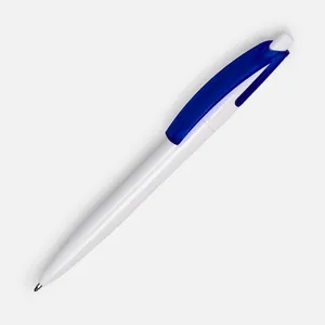 Ручка шариковая Bento, белая с синим заказать онлайн со своим дизайном в РПК КБ с доставкой и скидками