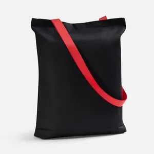 Шопер B4, черный с красными ручками заказать онлайн со своим дизайном в РПК КБ с доставкой и скидками