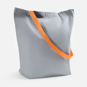 Шопер B5, серый с оранжевыми ручками заказать онлайн со своим дизайном в РПК КБ с доставкой и скидками