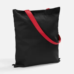 Шопер B3, черный с красными ручками заказать онлайн со своим дизайном в РПК КБ с доставкой и скидками