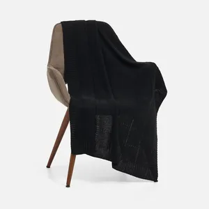 Плед Quadrisma, черный заказать онлайн со своим дизайном в РПК КБ с доставкой и скидками