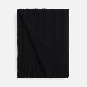 Плед Remitti, черный заказать онлайн со своим дизайном в РПК КБ с доставкой и скидками