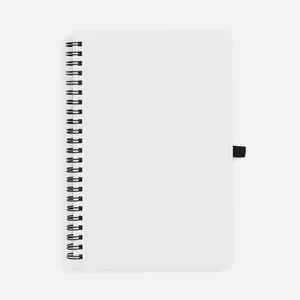 Блокнот на пружине Stone Line, белый заказать онлайн со своим дизайном в РПК КБ с доставкой и скидками