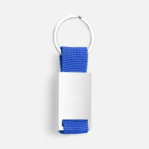 Брелок Inlet с тканевой вставкой, синий заказать онлайн со своим дизайном в РПК КБ с доставкой и скидками