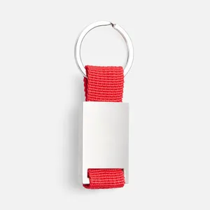 Брелок Inlet с тканевой вставкой, красный заказать онлайн со своим дизайном в РПК КБ с доставкой и скидками