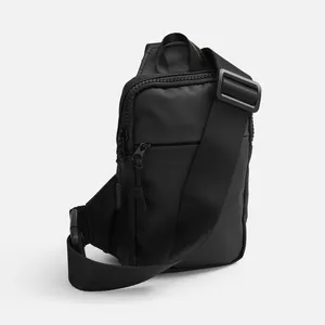 Спортивная кросс-боди сумка UrbanHike, черная заказать онлайн со своим дизайном в РПК КБ с доставкой и скидками