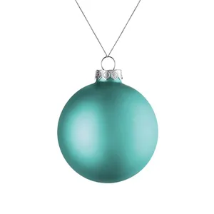 Елочный шар Finery Matt, 8 см, матовый бирюзовый заказать онлайн со своим дизайном в РПК КБ с доставкой и скидками