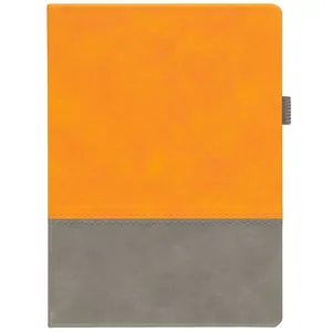 Ежедневник Horizon, недатированный, серый с оранжевым заказать онлайн со своим дизайном в РПК КБ с доставкой и скидками