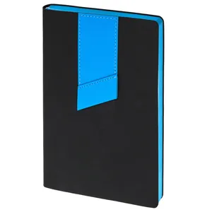 Ежедневник Bookmark, недатированный, черный с голубым заказать онлайн со своим дизайном в РПК КБ с доставкой и скидками