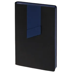 Ежедневник Bookmark, недатированный, черный с синим заказать онлайн со своим дизайном в РПК КБ с доставкой и скидками