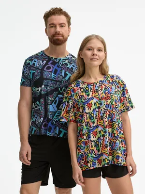 Заказать Футболка унисекс Senti с полной запечаткой на заказ, размер XL с доставкой и скидками