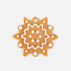 Мини-подвеска «Пряник», 3D-печать на заказ, снежинка заказать онлайн со своим дизайном в РПК КБ с доставкой и скидками