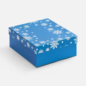 Коробка Wintry, синяя заказать онлайн со своим дизайном в РПК КБ с доставкой и скидками