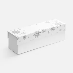 Коробка Wintry под бутылку, белая заказать онлайн со своим дизайном в РПК КБ с доставкой и скидками