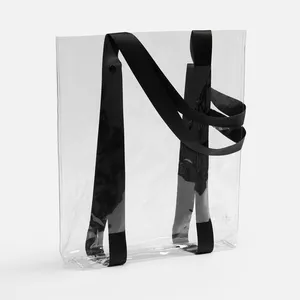 Шопер Clear Fest, ver.2, прозрачный с черными ручками заказать онлайн со своим дизайном в РПК КБ с доставкой и скидками