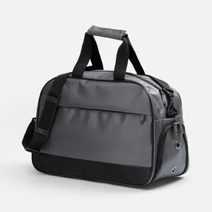 Спортивная сумка Atlantes, светло-серая с черным заказать онлайн со своим дизайном в РПК КБ с доставкой и скидками