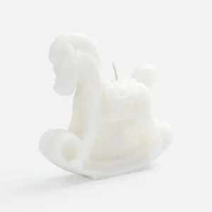 Свеча фигурная «Лошадка-качалка», белая заказать онлайн со своим дизайном в РПК КБ с доставкой и скидками