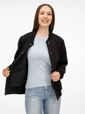 Заказать Бомбер унисекс AtmosWear, черный, размер M с доставкой и скидками