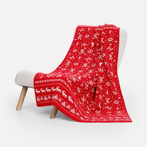 Плед Holidale, красный с молочным заказать онлайн со своим дизайном в РПК КБ с доставкой и скидками