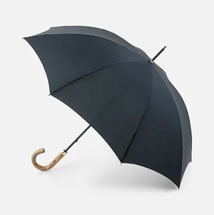 Зонт-трость Commissioner, черный заказать онлайн со своим дизайном в РПК КБ с доставкой и скидками