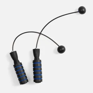 Беспроводная скакалка Silentino, черная с синим заказать онлайн со своим дизайном в РПК КБ с доставкой и скидками