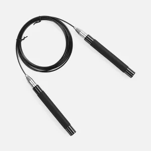 Скоростная скакалка Profi Comfi, черная заказать онлайн со своим дизайном в РПК КБ с доставкой и скидками