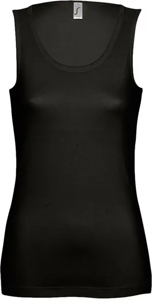 Майка женская Jane 150, черная заказать онлайн со своим дизайном в РПК КБ с доставкой и скидками