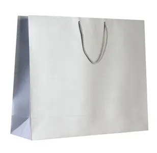 Пакет бумажный «Блеск», большой, серебристый заказать онлайн со своим дизайном в РПК КБ с доставкой и скидками