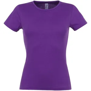 Футболка женская Miss 150, темно-фиолетовая заказать онлайн со своим дизайном в РПК КБ с доставкой и скидками