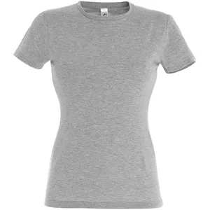 Футболка женская Miss 150, серый меланж заказать онлайн со своим дизайном в РПК КБ с доставкой и скидками