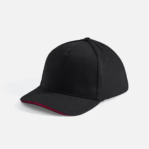 Бейсболка Long Beach, черная с красным заказать онлайн со своим дизайном в РПК КБ с доставкой и скидками