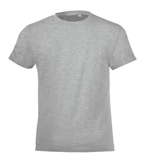 Футболка детская Regent Fit Kids, серый меланж заказать онлайн со своим дизайном в РПК КБ с доставкой и скидками