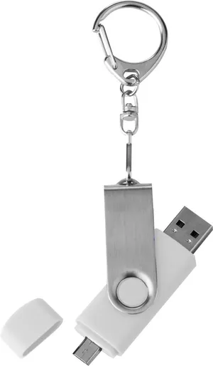 Флешка Double Twist 16 Гб белая заказать онлайн со своим дизайном в РПК КБ с доставкой и скидками