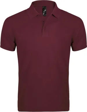 Рубашка поло мужская Prime Men 200 бордовая заказать онлайн со своим дизайном в РПК КБ с доставкой и скидками