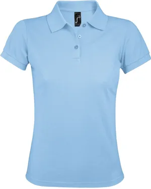 Рубашка поло женская Prime Women 200 голубая заказать онлайн со своим дизайном в РПК КБ с доставкой и скидками