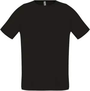 Футболка унисекс Sporty 140, черная заказать онлайн со своим дизайном в РПК КБ с доставкой и скидками