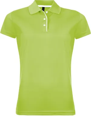 Рубашка поло женская Performer Women 180 зеленое яблоко заказать онлайн со своим дизайном в РПК КБ с доставкой и скидками