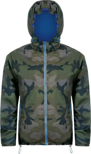 Ветровка Skate, камуфляж с синим заказать онлайн со своим дизайном в РПК КБ с доставкой и скидками