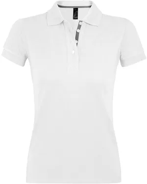 Рубашка поло женская Portland Women 200 белая заказать онлайн со своим дизайном в РПК КБ с доставкой и скидками