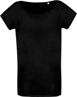 Футболка женская Marylin, черная заказать онлайн со своим дизайном в РПК КБ с доставкой и скидками