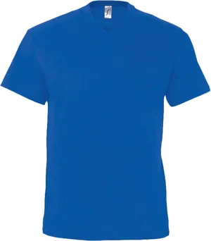 Футболка мужская с V-образным вырезом Victory 150, ярко-синяя (royal) заказать онлайн со своим дизайном в РПК КБ с доставкой и скидками