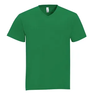 Футболка мужская с V-образным вырезом Victory 150, ярко-зеленая заказать онлайн со своим дизайном в РПК КБ с доставкой и скидками
